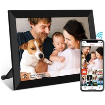 디지털액자 전자액자 전자메뉴판 광고용모니터 ips 터치 스크린 p100 10.1 16gb 프레임 스마트 wifi 프레임 앱 제어 lcd 패널 800x1280, 검은색, 영국 플러그