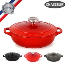 [차세르] 프리미엄 무쇠주물 전골냄비 24cm *색상선택가능, 상세 설명 참조, 케비어