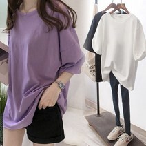 (노블리안힐스) 여자 여름 무지 스판 실켓 아이스 라운드넥 반팔티