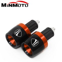 오토바이 핸들 바 그립 캡 플러그 Ducati 400 620 695 696 796 821 MONSTER 899 959 1199 Panigale 848 /EV, 03 Orange