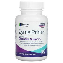 Houston Enzymes 휴스턴 엔자임 자임 프라임 리파아제 락타아제 글루코 아밀라아제 함유 Zyme Prime 90캡슐