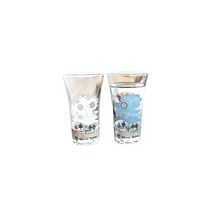 온도를 디자인으로 마루모타카기 도자기 냉감 눈결정 글라스 천개 세트 글라스 온도로 색상이 변화 일본주 냉주 눈결정 천개 건배 선물 기념 백중 선물 선물 축하 선물 결혼 축하 퇴직 축하 크리스마스