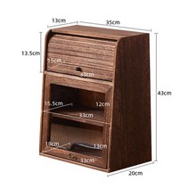 레트로 디자인 수납장 오동나무 수납선반 고재 다기장 다완장 옛날 찬장 고가구 인테리어 앤틱장, Q.DZ-43