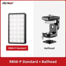 촬영 방송 조명VILTROX Weeylife RB08P RGB 2500K-8500K 미니 비디오 LED 라이트 휴대용 필 전화 카메라 촬, 08 Kit 3