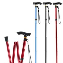 안테나 지팡이 보조 티타늄 시각장애인 경량 접이식 맹인, 02.알루미늄합금신축목발두섹션은색