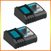 호환 Makita- DC18VRC 배터리 충전기 Makita 3A 6A 14.4V 18V Bl1830 Bl1430 BL1860 BL1890 공구 전원 USB Prot 18VRF, [02] Charger-2PCS