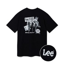 LEE 아카이브 그래픽 카우보이 티셔츠 블랙