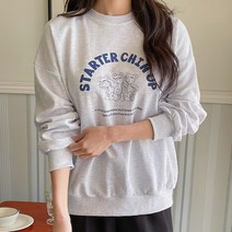 코코블랑 트리플베어 루즈핏 맨투맨