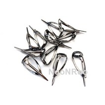 낚시 가이드 탑 가이드 팁 탑 스피닝 팅 낚싯대 수리용 로드 빌딩 실버 블랙 그레이 색상 개, 03 Grey_15 Size10-3.2mm