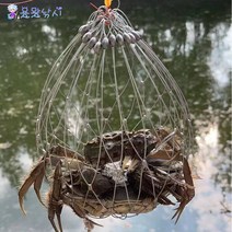 용왕낚시 게 포획망 대형 게그물 게낚시 꽃게낚시채비 참게 포획망 참게그물, 직경62cm 16P 1매