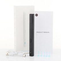 스마트 무선 비주얼 검이경 4.5mm 야광 귀 청소 도구 HD 내시경 스푼 왁스 충전식, 01 black