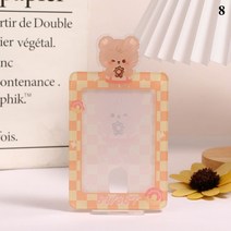 아크릴 투명 액자 틀 제작 INS-3 인치 포토 프레임 카드 디스플레이 홀더 데스크탑 장식 아이돌 슬리브 보호 케이스, [08] 8