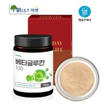 JAU 베타글루칸100 발효 건조 효모 베타글루칸 분말 가루, 1병, 100g