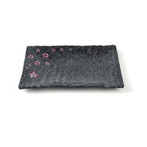 돌산 멜라민그릇 업소용접시 접시사라 주방용품 직사각접시 한정식접시 7호 매화문양, 1개