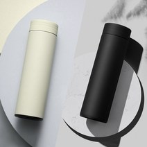 클래시컬 텀블러 500ml 보온 보냉 심플 데일리 텀블러 스텐 텀블러 슬림 텀블러 클래식 텀블러 304스테인레스 보온보냉 이중텀블러 휴대용 고급스러운 무광, 블랙