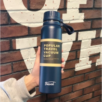 Tormays 대용량 진공 보온보냉 휴대용 텀블러, 850ml, 블루