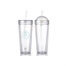 국내생산 주문제작 슬림아이스 텀블러 500ml DD-09906 콜드컵 텀블러 빨대텀블러 플라스틱텀블러 빨대컵, 돔