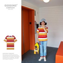 [구김스(GOOGIMS)] 구김스 0723_IYO 스트라이프 반팔티셔츠 (G18MMRT31