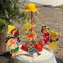 파티봉봉 키즈스토리 생일 돈병풍 아기 1000일 토퍼 기념 졸업토퍼만들기 태교여행 케이크, 멀티, 토퍼단독 (꽃봉:민트)