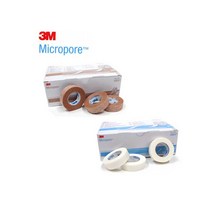 3M 3M종이반창고 1개 상처밴드 마이크로포 듀라포, size 1.25cm 살색
