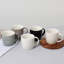 마시 톨 도자기 무지 머그컵 빈티지 카페머그컵 350ml, 크림아이보리