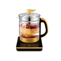 주방용 가전 1.8L 전기 주전자 800W 유리 건강 보존 냄비 휴대용 미니 멀티 차 디저트 쿠커 주방, 01 WHITE