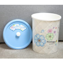 아이에스리빙 페러스 꼭지휴지통 블루 핑크 쓰레기통