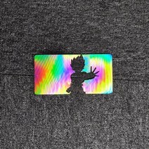 손오공 토 사이어인 애니메이션 반사 장식 앞 유리 범퍼 트렁크 오토바이 헬멧, Laser Reflective+14x7cm