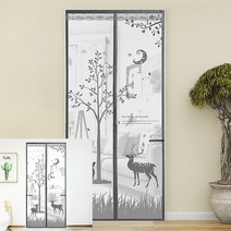 문모기장 90X210CM 그레이 옛날모기장 간편모기장