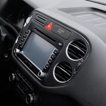 폭스바겐 티구안 센터페시아 데칼스티커 2017년이전, 블랙카본(무광), 1개