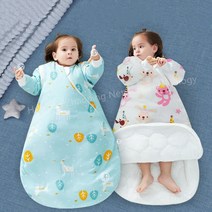 Mochae 어린이 침낭 아동 침낭 발차기 방지 이불 사계절용 면 100% 베이비 이블 수면 침낭 0-6 살, M(70-85cm 이하), C