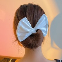 무지 와이어 머리 끈 묶는 리본 당고 헤어밴드 올림 스프링 똥 곱창밴드