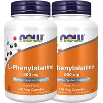 나우푸드 L-페닐알라닌 500mg 베지 캡슐, 120캡슐, 2개