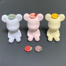 호두마루샵 모자베어브릭석고방향제 돌웨딩답례품 단체선물 개업집들이선물 석고방향제/오퓨저, 옐로우(블랙체리)