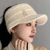 데이즈원 여성 니트 겨울 챙모자 여자 골프모자 등산모자 썬캡