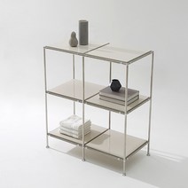 비아 모듈가구 2X2 UV 선반 수납장 SWL185C, 핑크