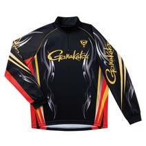 봄 일본 시마노 shimano 가마가츠 Gamakatsu 낚시 자외선 차단제 의류 긴팔 흡한속건, XL블랙과빨강