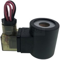 유압 솔레노이드 밸브 코일 구멍 직경 6mm 높이 50mm 원형 Dc24v Ac220v 구리, 01 투명한_02 DC24V