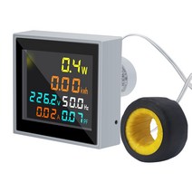 전력량계 전기 요금 측정기 소비 전력 테스트 AC 전압계 전류계 전력계 에너지 주파수 110V 220V 전압 증폭기 Herz 역률 전류 Montior, 한개옵션0