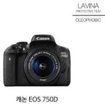 [RA†]캐논 EOS 750D 보호필름 올레포빅 2매 화면 액정 카메라 투명▨_ea, ε본상품ε