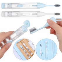 치아 세정기 직수 잇몸 마사지기 구강 수압 칫솔 여행 키트 휴대용 혀 클리너, 하얀