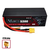 rc카부품 Varcs 4S 배터리 Lipo 14.8v 15.2v 높은 Volitage 5200mAh 6300mAh 60C 120C, 05 1PCS4S530060CXT90