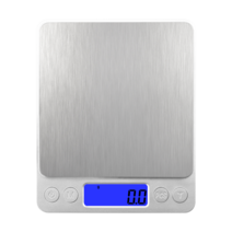 JK 초정밀 가정용 주방저울 디지털 전자저울 0.1g부터 최대1000g 실버 블랙, E-001. CX-I2000 (실버) *1개