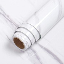 롤에 벽에 대 한 대리석 비닐 벽지 방수 벽 스티커 욕실 테이블 가구 장식에 부엌 접착제, 2mx60cm, Marble Jazz White