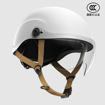 자전거 헬멧 계란형 오토바이헬멧 경량 머리작은, 횐색 (투명 짧은 커버)