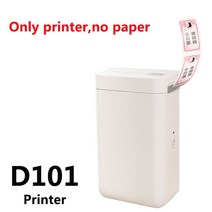 날인기 Niimbot D101 휴대용 열전사 프린터 잉크 적은 포켓 가정 사무실 라벨 스티커 메이커 기계 사용, 01 D101