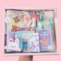 [다꾸라지] 다꾸세트+팬시문구 어린이날 초등학생 여자아이 선물 다꾸 스티커 다이어리 꾸미기, 퍼플