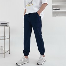 남자 벤츄리 여름 카고 조거 트레이닝 밴딩 팬츠