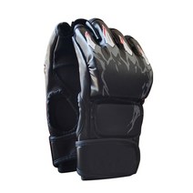 MMA 복싱 글러브 장갑 이종격투기 무에타이 best-sealing half finger fight mitts karate sandbag 킥, 블랙 2, 무료 크기