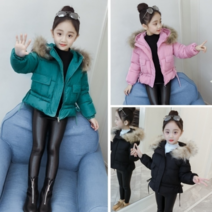 여아 퍼후드 집업 허리 리본 숏 점퍼 EH 21